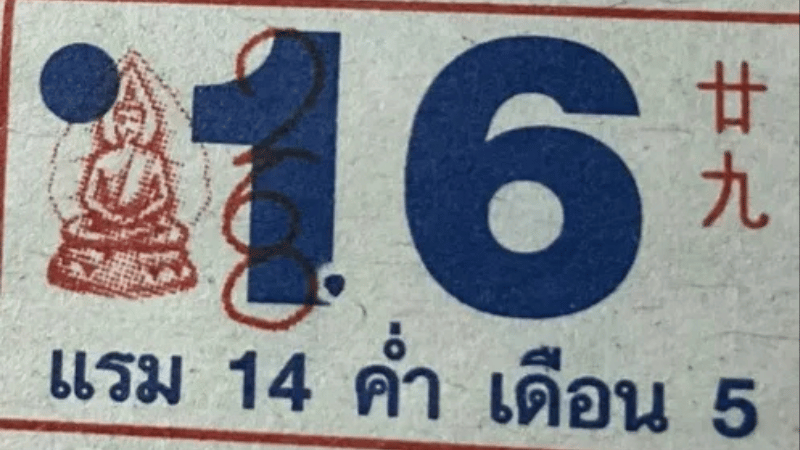 เลขเด็ดปฏิทินหลวงปู่สรวง 16 เมษายน 2569 เปิดโพยเด่นงวดนี้ จับตาเลขมาแรงลุ้นเข้าวิน